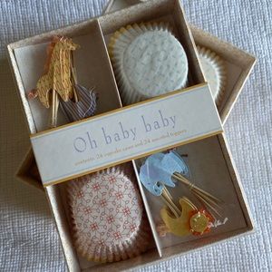 Meri meri unopened “vintage “ gender neutral cupcake kits x3